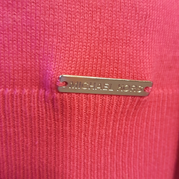 Pink Michael Kors Bell Sleeve Cotton Blend… - Picture 3 of 9